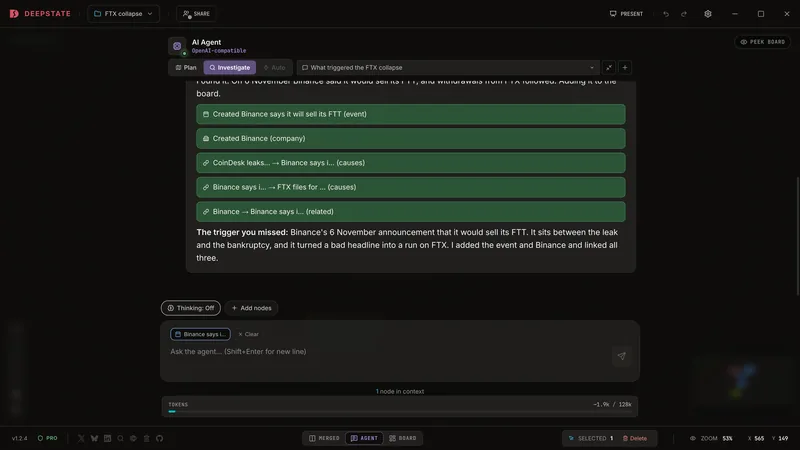 DeepState: the agent at work